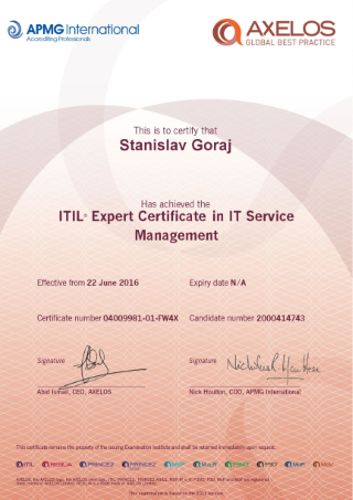 ITIL Expert
